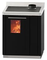 Thermorossi Küchenherd Bosky 30 Square EVO5 READY TO START wasserführend Gussgrau 17,9 kW